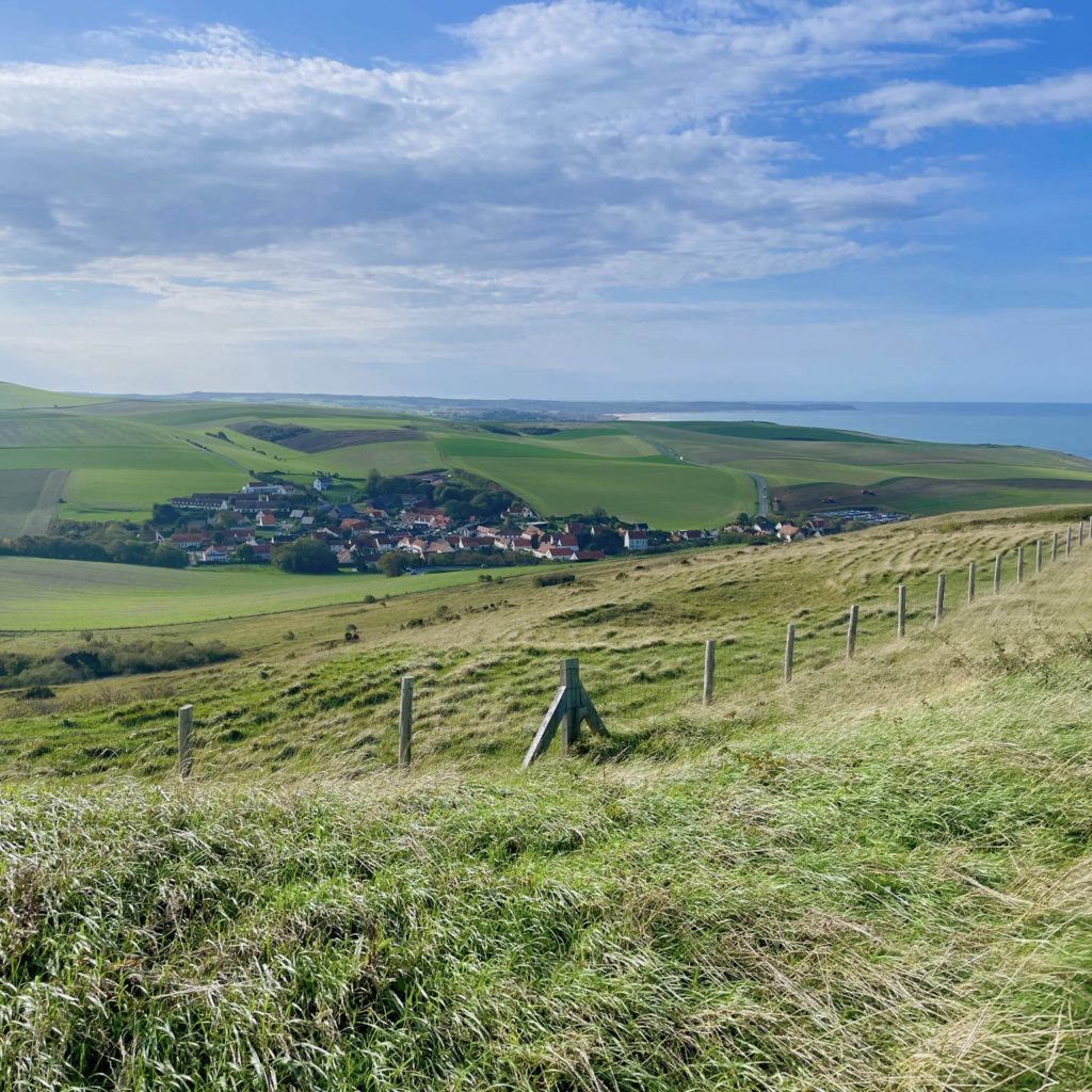 vue sur le village d'Escalles - cap Blanc-Nez